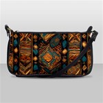 Tribal Chic Shoulder Clutch Bag Front