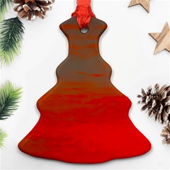 Crimson Skys Christmas Tree Ornament (two Sides) by RiverRootz