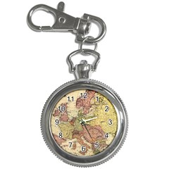 Retro Old Vintage Map Of Europe Key Chain Watches by Bedest