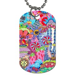 Cabbage Flower Abstract Dog Tag (two Sides) by okhismakingart