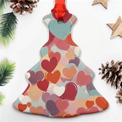 Valentines Day Hearts Romance Love Christmas Tree Ornament (two Sides) by Posterlux