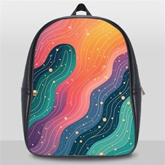 Art Abstract Pattern School Bag (large) by Salmanaz77