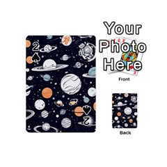 Space Galaxy Universe Stars Sky Playing Cards 54 Designs (mini) by Paksenen