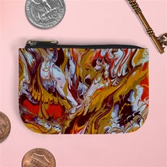 Phoenix Mini Coin Purse by kaleidomarblingart