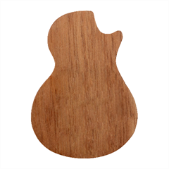 Abstract Pattern Design Scrapbooking Guitar Shape Wood Guitar Pick Holder Case And Picks Set by Paksenen