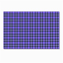 Blue Tartan Plaid 1 Postcard 4 x 6  (pkg Of 10) by dressshop