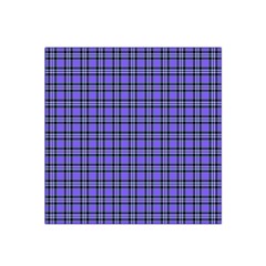 Blue Tartan Plaid 1 Satin Bandana Scarf 22  X 22  by dressshop