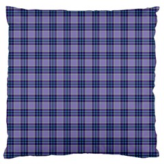 Purple Plaid Tartan 1 Standard Premium Plush Fleece Cushion Case (two Sides) by dressshop