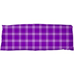 Purple Plaid Tartan 3 25 x67  Body Pillow Case Dakimakura (two Sides) by dressshop