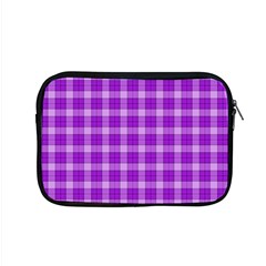 Purple Plaid Tartan 3 Apple Macbook Pro 15  Zipper Case by dressshop