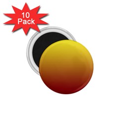 Electric Yellow To Burgundy Red Linear Gradient 1 75  Magnets (10 Pack)  by GradientsOmbre