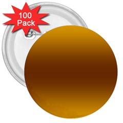 Amber Orange To Chocolate Brown Bilinear Gradient 3  Buttons (100 Pack)  by GradientsOmbre