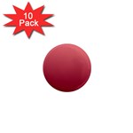 Coral Pink To Burgundy Red Linear Gradient 1  Mini Magnet (10 pack)  Front