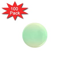 Cream Yellow To Mint Green Bilinear Gradient 1  Mini Magnets (100 Pack)  by GradientsOmbre