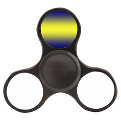 Navy Blue To Electric Yellow Bilinear Gradient Finger Spinner by GradientsOmbre