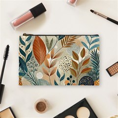 Leaves Pattern Flora Cosmetic Bag (medium) by Sabxi