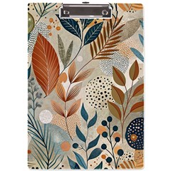 Leaves Pattern Flora A4 Acrylic Clipboard by Sabxi