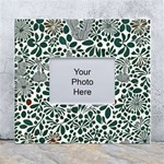 Retro Scandinavian Nordic Flowers Pattern 5 White Wall Photo Frame 5  x 7  Front