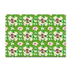 Retro 1880s Flowers Pattern 4 Sticker A4 (100 Pack) by violetheavensky