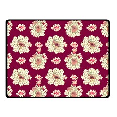 Retro 1880s Flowers Pattern Two Sides Fleece Blanket (small) by violetheavensky