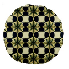 Royal Fractal Pattern Large 18  Premium Round Cushions by violetheavensky