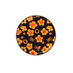 Retro 40s 50s Flowers Pattern Halloween Hat Clip Ball Marker (10 Pack) by violetheavensky