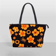 Retro 40s 50s Flowers Pattern Halloween Classic Shoulder Handbag by violetheavensky