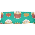 Retro 40s 50s Cupcake Pattern 3 17 x47  Body Pillow Case Dakimakura (Two Sides) Back