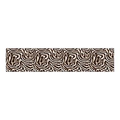 Brown Beige Snake Pattern Velvet Scrunchie by DinkovaArt